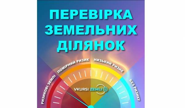 Новий сервіс автоматизованої перевірки земельних ділянок перед купівлею Vkursi Zemli Scoring