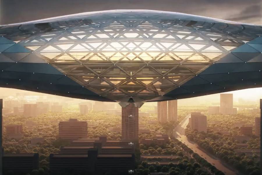 Мост в небо: дизайн нового футуристического офиса DJI 