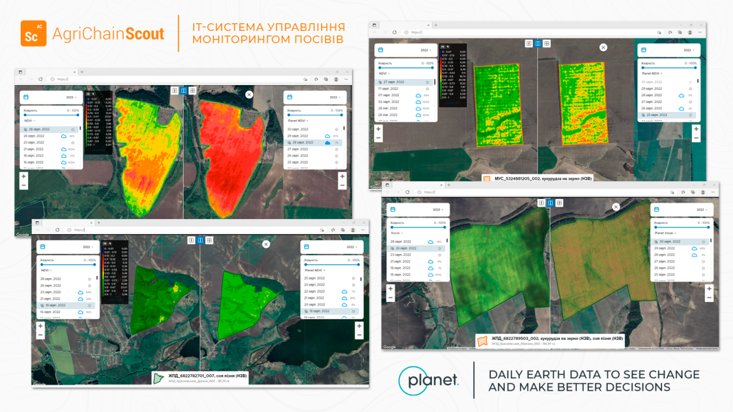 Супутникові знімки Planet Labs доступні українському агробізнесу