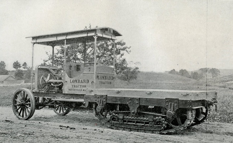 Полугусеничный трактор Ломбарда 1914 года
